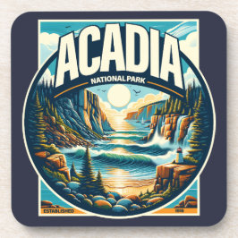 Nationaal park Acadia Maine Bier Onderzetter