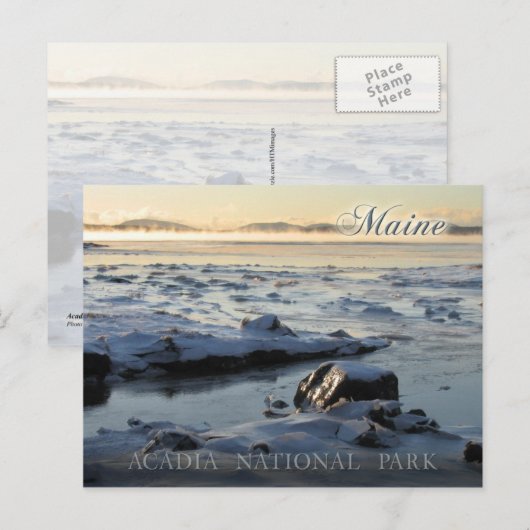 Nationaal park Acadia, Maine Briefkaart (Voorkant / Achterkant)