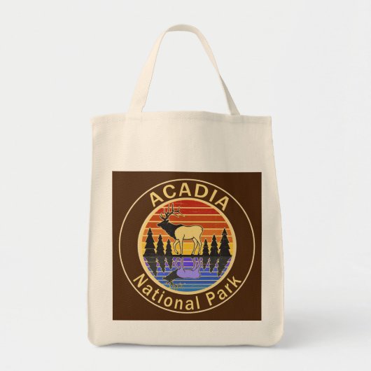 Nationaal park Acadia Maine Elk Tote Bag (Voorkant)