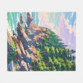 Nationaal park Acadia, Maine Fleece Deken (Voorkant (Horizontaal))