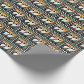 Nationaal park Acadia, Maine | Puffins Cadeaupapier (Hoek)