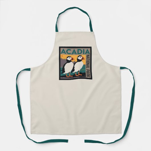 Nationaal park Acadia, Maine | Puffins Schort (Voorkant)