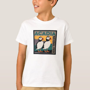 Nationaal park Acadia, Maine   Puffins T-shirt