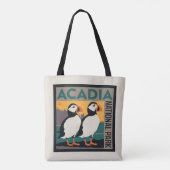 Nationaal park Acadia, Maine | Puffins Tote Bag (Achterkant)
