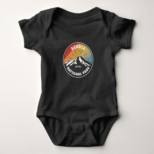 Nationaal park Acadia Maine Romper (Voorkant)