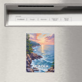 Nationaal park Acadia | Maine Schilderen Reiskunst Magneet (Insitu (Vaatwasser))