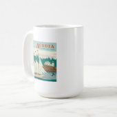 Nationaal park Acadia, Maine | Zeilboot & walvis Koffiemok (Voorkant links)