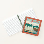 Nationaal park Acadia, Maine | Zeilboot & walvis Notitieboek (Binnen)