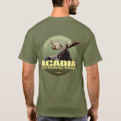 Nationaal park Acadia (Moose) WT T-shirt (Achterkant)
