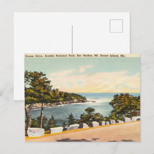 Nationaal park Acadia, Mt. Desert Island, Maine Briefkaart (Voorkant / Achterkant)