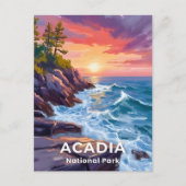 Nationaal park Acadia | Otter Cliffs Maine Reizen Briefkaart (Voorkant)