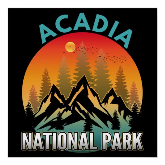 Nationaal park Acadia Perfect Poster (Voorkant)