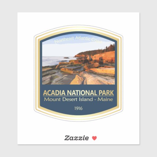 Nationaal park Acadia (PF1) Sticker (Vel)