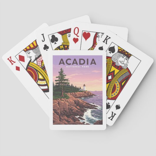 Nationaal Park  Acadia Pokerkaarten (Achterkant)