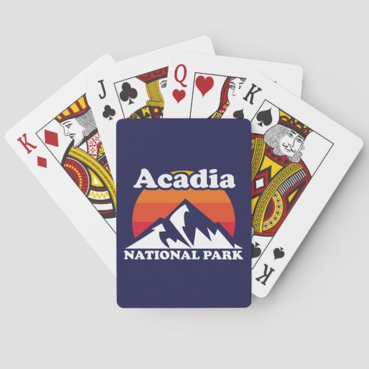 Nationaal Park  Acadia Pokerkaarten (Achterkant)