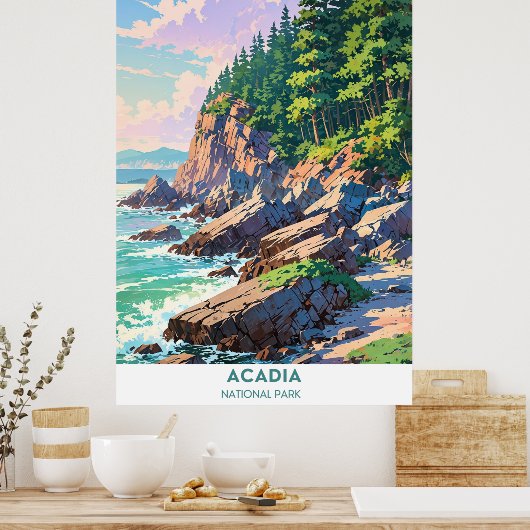 Nationaal park Acadia Poster (Keuken)