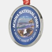 Nationaal park Acadia (rd)2 Metalen Ornament (Links)