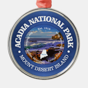 Nationaal park Acadia (rd)2 Metalen Ornament