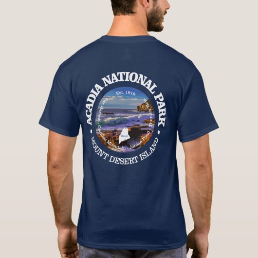 Nationaal park Acadia (rd)2 T-shirt (Achterkant)