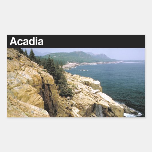 Nationaal park Acadia Rechthoekige Sticker (Voorkant)