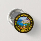 Nationaal park Acadia Ronde Button 3,2 Cm (Voorkant /achterkant)