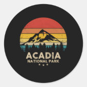 Nationaal park Acadia Ronde Sticker (Voorkant)