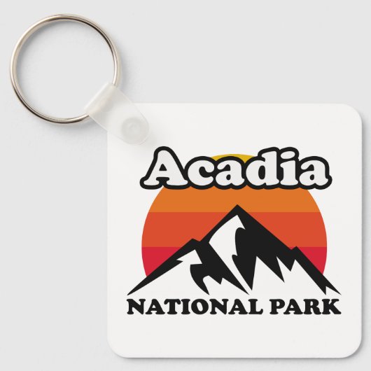 Nationaal Park  Acadia Sleutelhanger (Voorkant)