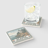 Nationaal park Acadia Stenen Onderzetter (Zijkant)