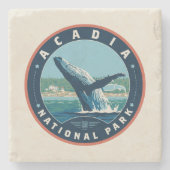 Nationaal park Acadia Stenen Onderzetter (Voorkant)