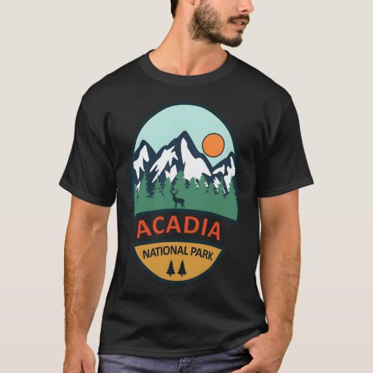 Nationaal park Acadia T-shirt (Voorkant)