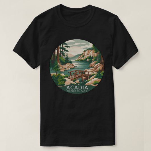 Nationaal park Acadia T-shirt (Design voorkant)
