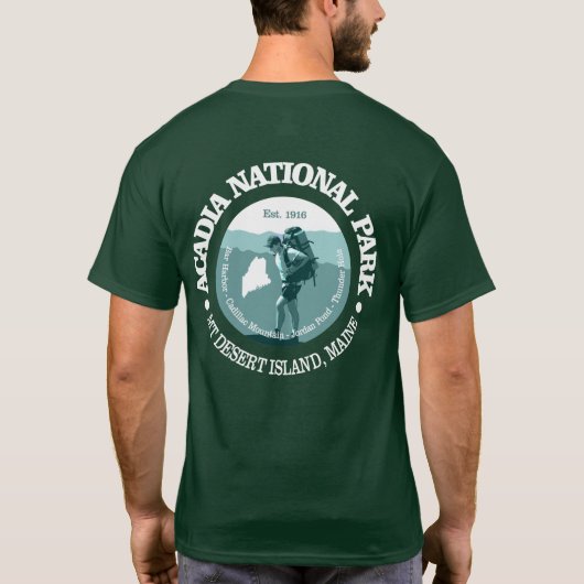 Nationaal park Acadia (T) T-shirt (Achterkant)
