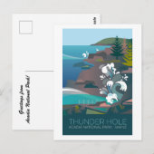 Nationaal park Acadia, Thunder Hole Briefkaart (Voorkant / Achterkant)
