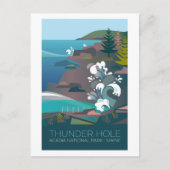 Nationaal park Acadia, Thunder Hole Briefkaart (Voorkant)