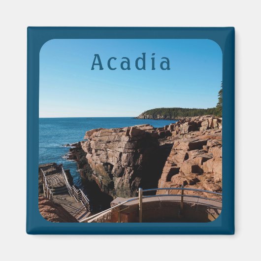Nationaal park Acadia Thunder Hole Maine Magneet (Voorkant)