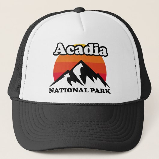 Nationaal Park Acadia Trucker Pet (Voorkant)