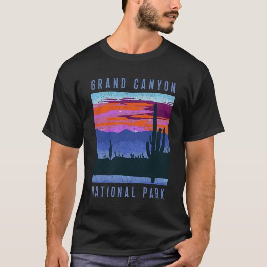 Nationaal park Adul,  verhard Grand Canyon T-shirt (Voorkant)