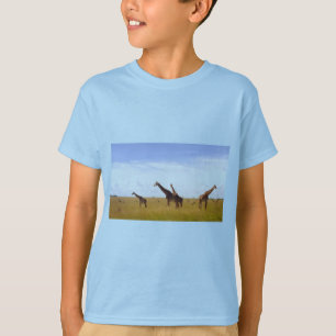 Nationaal park African Safari Giraffe Kenia Nairob T-shirt
