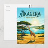 Nationaal Park Akagera Rwanda Briefkaart (Voorkant / Achterkant)