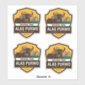 Nationaal Park Alas Purwo Indonesië Sticker (Vel)