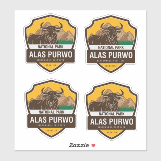 Nationaal Park Alas Purwo Indonesië Sticker (Vel)