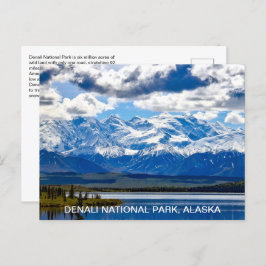Nationaal park Alaska Denali Briefkaart