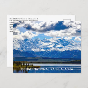 Nationaal park Alaska Denali Briefkaart
