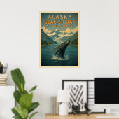 Nationaal park Alaska Glacier Bay V02 Poster (Thuiskantoor)