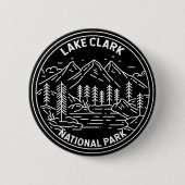 Nationaal park Alaska -  monoline Ronde Button 5,7 Cm (Voorkant)