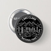 Nationaal park Alaska -  monoline Ronde Button 5,7 Cm (Voorkant /achterkant)