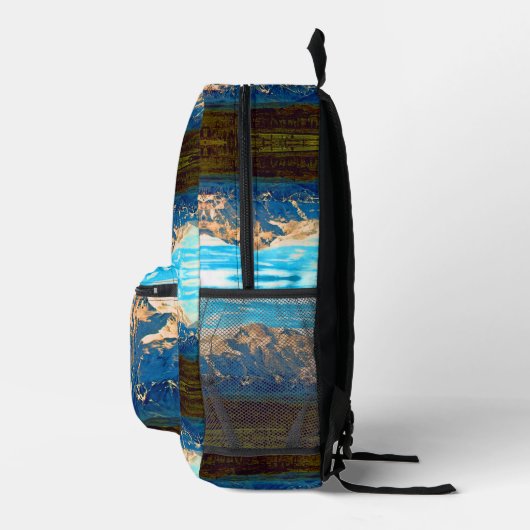 nationaal park Alaska Mt Mckinley Bedrukte Rugzak (Rechts)