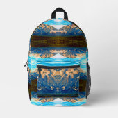 nationaal park Alaska Mt Mckinley Bedrukte Rugzak (Voorkant)