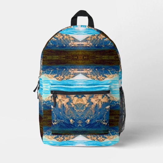 nationaal park Alaska Mt Mckinley Bedrukte Rugzak (Voorkant)