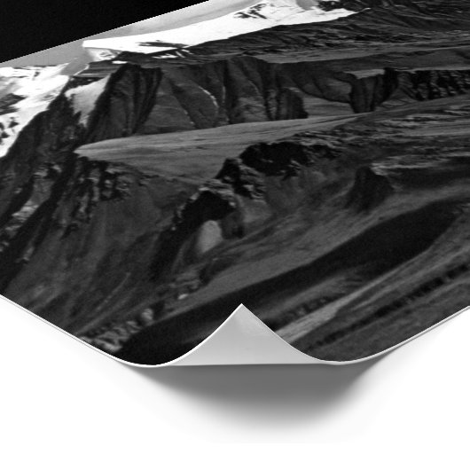  nationaal park Alaska Mt Mckinley Poster (Hoek)